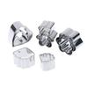 Heart Flower Cookie Cutters 3 Different Size Stainless Steel Fondant Cake Molds for Baking Dessert Kitchen Decor