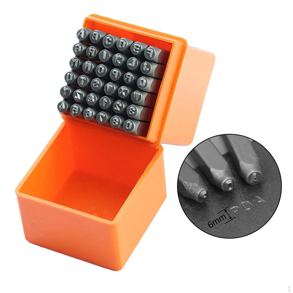36pcs Letters And Numbers Stamp Set Leather Craft Stamping Tools