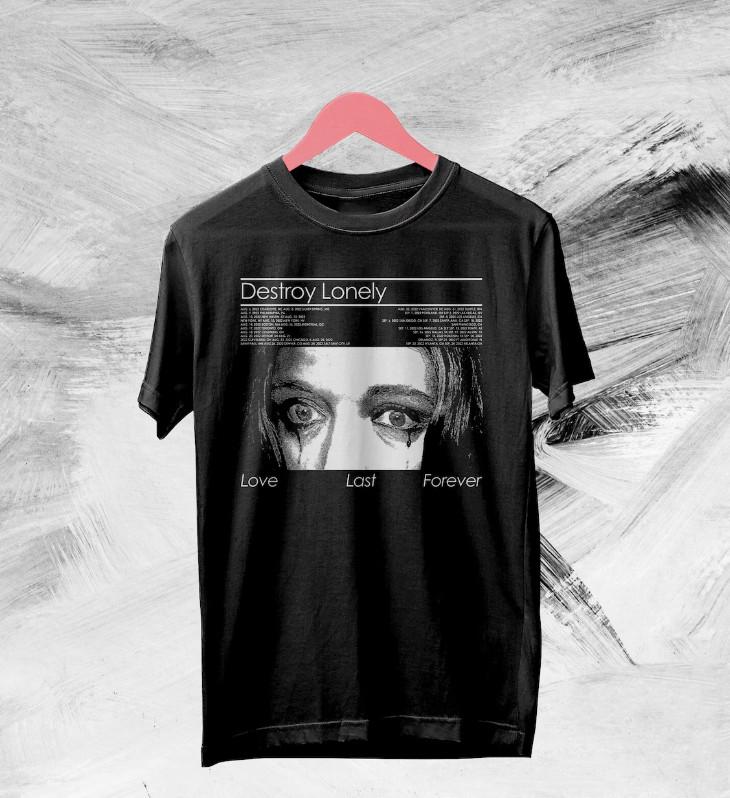 Destroy Lonely Tour T-Shirt Destroy Lonely Shirt Music Shirt Rapper Vintage L