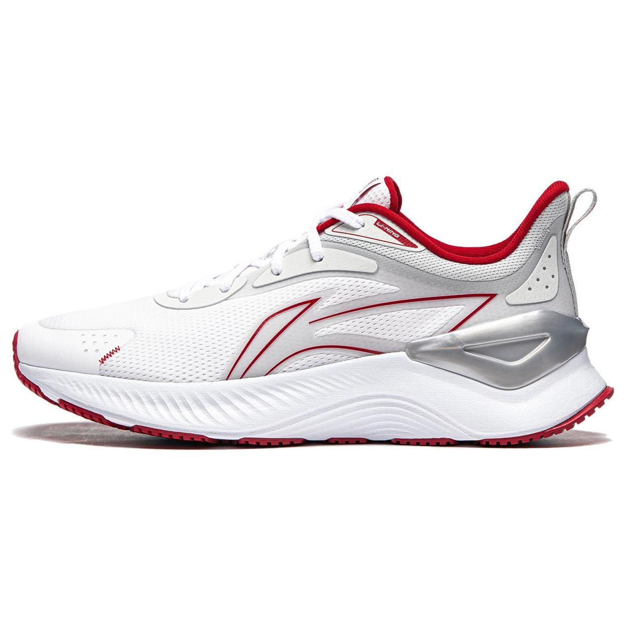 

Li Ning YueYing 3.0 Cushioning Slip Resistant Low top Running Shoes Men s White Red ARHU023-6 42