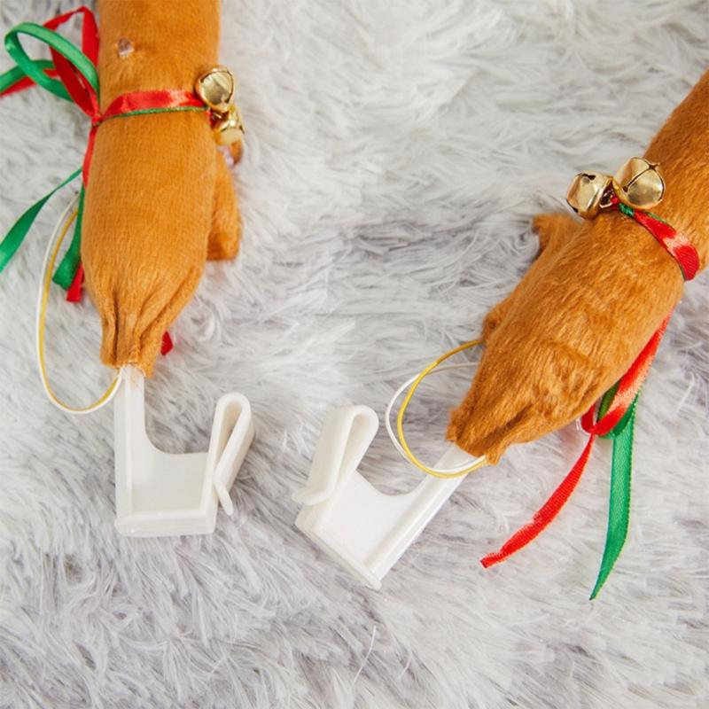 1 Pair Holiday Reindeer Antler Decor Exterior Trim Antler Decoration Vehicle Accessories Christmas Elk Antlers Ornaments