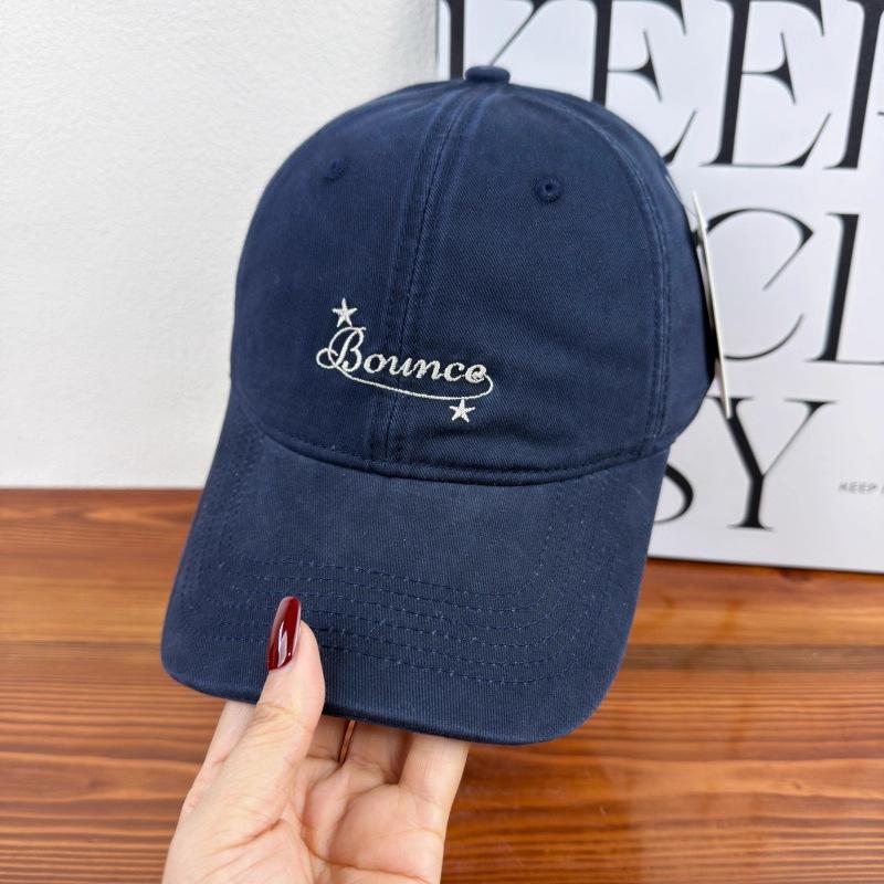 Baseball cap children increase head circumference wide brim cap spring and autumn tide brand letter embroidery showing face small hat men