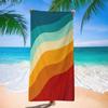 1pc Oversized Lightweight Quick Dry Colorful Microfiber Beach Towel Multipurpose Travel Scarf Picnic Blanket Summer Essential