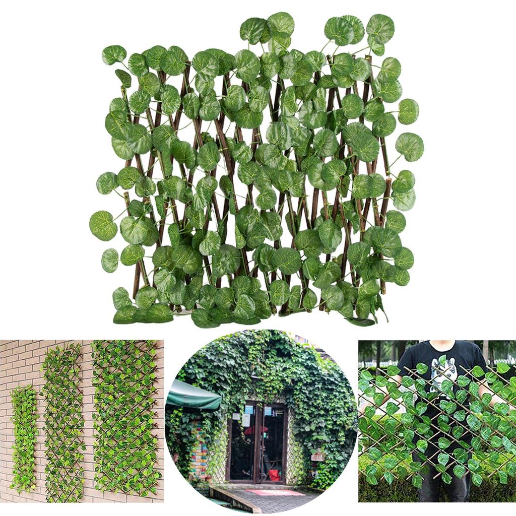 Retractable Garden Fence Privacy Screen Garden Backyard Decor Ornament