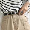 Pu Leather Belt For Women Ladies Square Buckle Jeans Belt Female Waistband