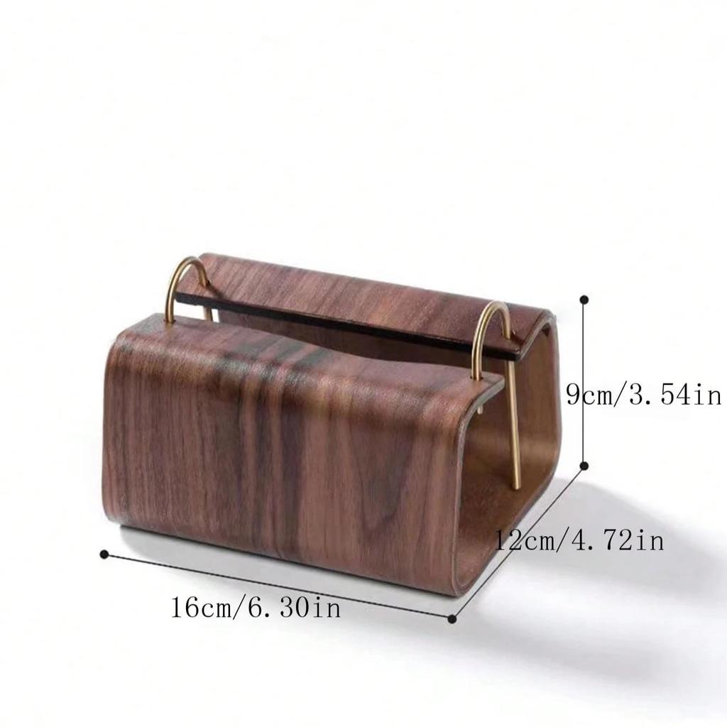 Nordic Wooden Tissue Box Retro Tissue Holder Living Room Napkin Holder Household Desktop Paper Towel Holder Home Decoration