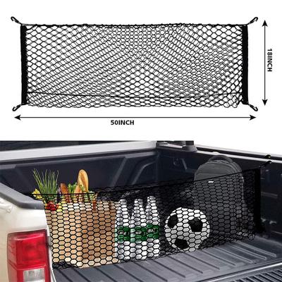 LKW-Ladeflächen-Gepäcknetz für Pickup-LKW-Ladefläche 50";x18";,Hochwertiges LKW-Ladeflächennetz für Kofferraum-Organizer und Aufbewahrung