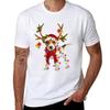 Jack russell Dog Gorgeous Reindeer Christmas Lights Tree Dog Scarf Xmas Santa Claus TShirt cotton t shirts Unisex  TShirt