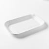 Biodegradable White Rectangular Disposable Paper Dinner Plates for Picnic and Household Use
