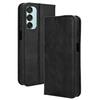 For Samsung Galaxy F15 5G SM-E156B leather retro self-attaching phone case Of For Galaxy M15 5G case flip magnetic wallet cover