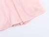 2026 Spring Women's European Style Pink Chiffon Long Dress with Short Sleeves
