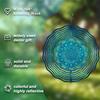 10 Zoll Hängender Windspinner mit 360 Grad Drehhaken für Outdoor Garten Balkon Deko Elegantes Windgetriebenes Design für Frühling Sommer