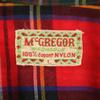 McGregor 50s Vintage Tartan Check Pattern Long Sleeve Open Collar Shirt Men's Used