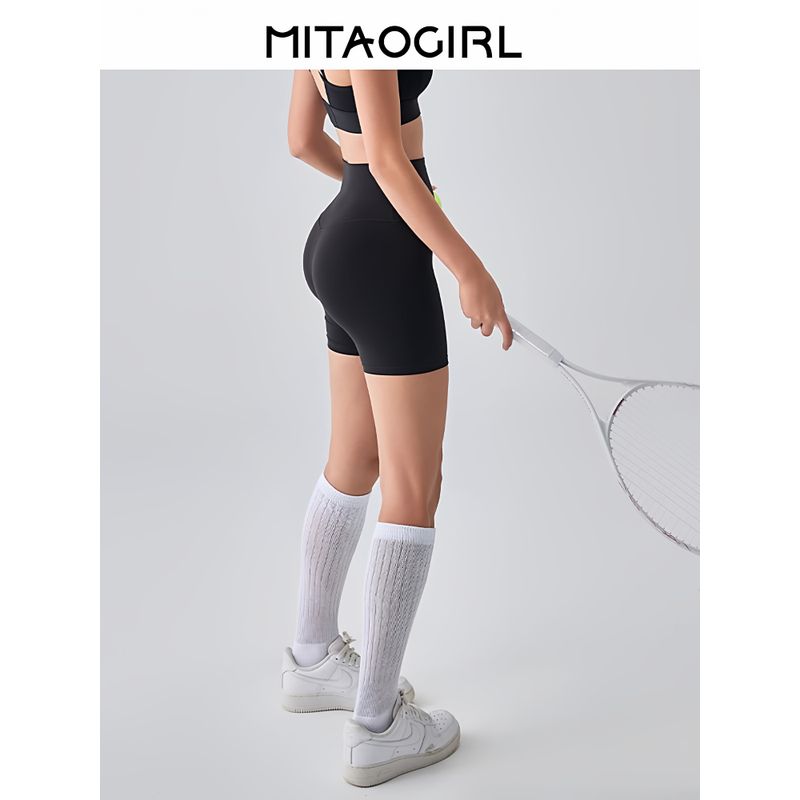 Mitaogirl Kendall Style No Size Sports Shorts Women Cycling Short-Length Pants Peach Hip Yoga Fitness Shorts