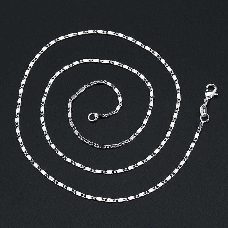 

Мужская и женская мода, простое роскошное серебряное ожерелье с подвеской, ювелирные изделия 30inches серебряный