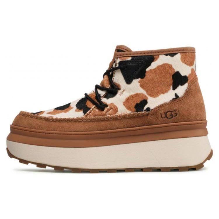 

UGG Marin Bootie Ботинки с коровьим принтом, толстая подошва, молния, рабочие ботинки, женские ботинки 1121811-CHE 39
