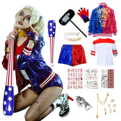 [JMOCD] Harley Quinn Cosplay Costume, Halloween Cosplay, Joker Costume, Performance Costume, Festival Costume, School Festival Costume, Stage Costume,