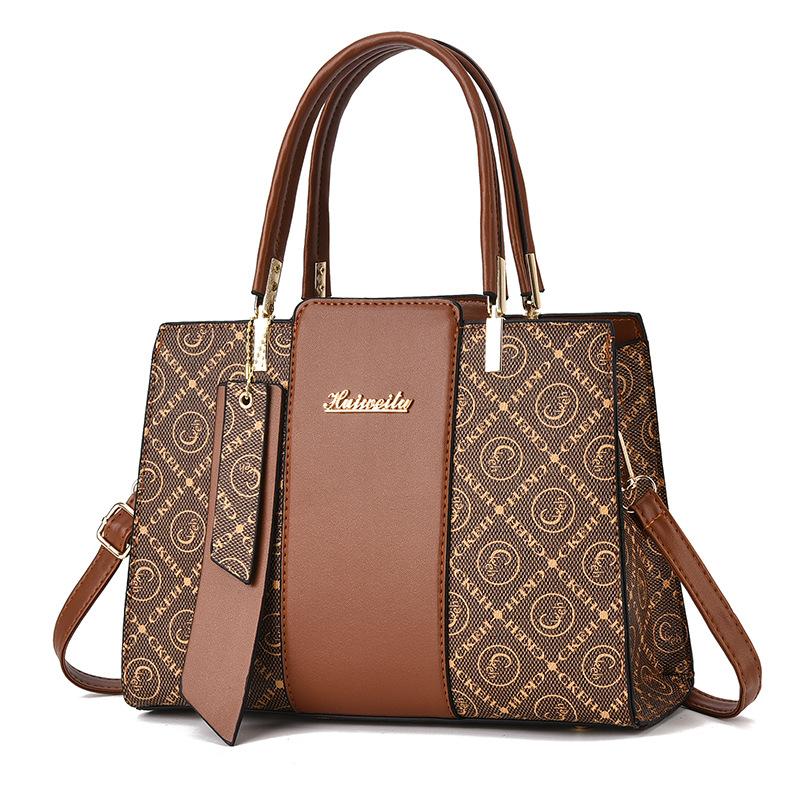 Women's Bag Latest Alligator Print Temperament Commuter Tote Western Atmosphere Easy Single Shoulder Crossbody Bag
