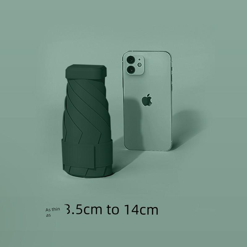 Umbrella for Women, Dual-Use for Sun and Rain, Foldable Mini Compact Portable Sunshade, Uv Protection, Durable Capsule Design