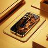 High-end PhoneCase Luxurious Lion King Electroplating Glass PhoneCase for Samsung Galaxy S26 S25 S24 S23 S22 S21 FE,Ultra,Plus