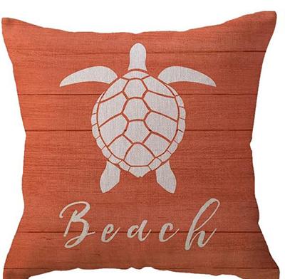 Beach Pillow Cover Starfish Shell Summer Seaside Villa Decoration Ocean Theme Sofa Cushion Cover X Pillow Case