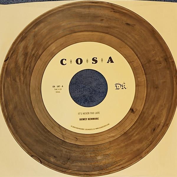 

7inch Record KENMOREDEWEY Its Never Too Late Clear Vinyl COEM107C17 COLEMINE 2024 US Latin