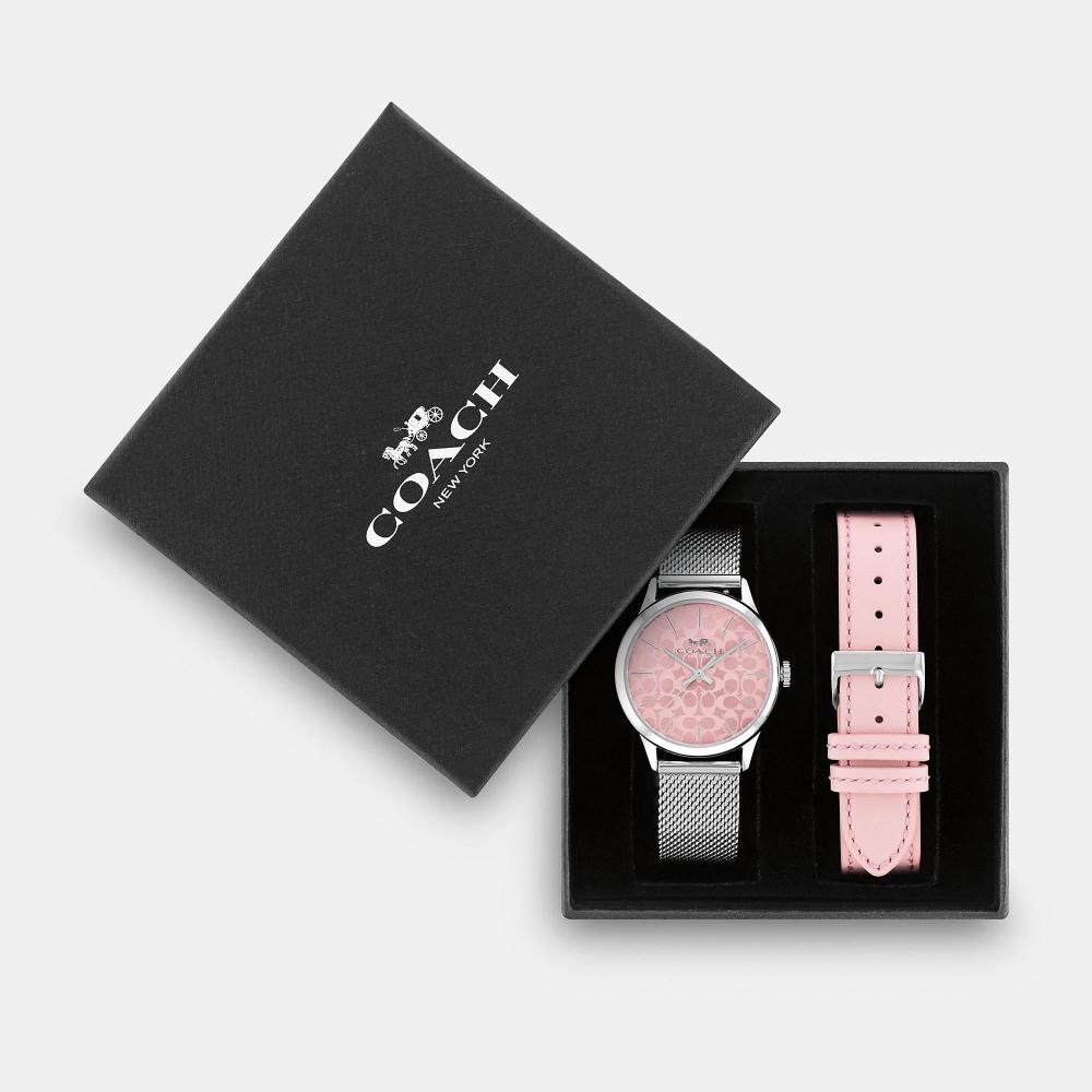 

Подарочный набор часов Coach Boxed Ruby из нержавеющей стали 32 мм
