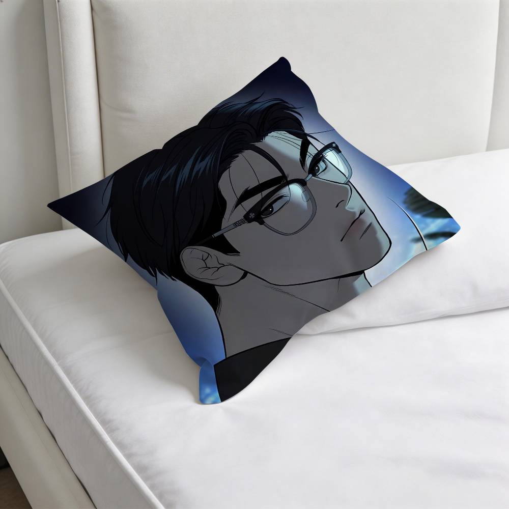Comics JJoo Jaekyung Square Pillow Cover Decorative Throw Pillow Case for Sofa Couch Bed Home Car Living Room Decoration