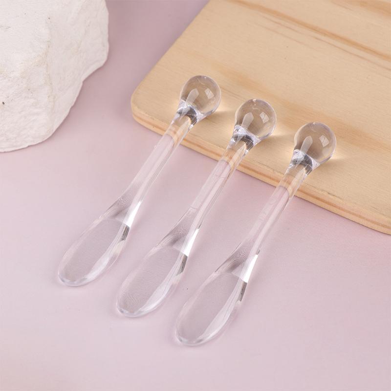 1/3Pcs Acrylic Cosmetic Spatulas Scoop With Box Face Cream Mask Mud Mixing Spoon Beauty Tools Absorb Roller Facial Applicator