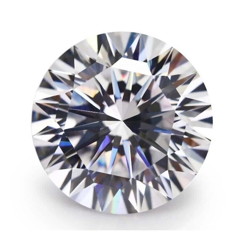 Natural Shiny White Zircon Round Faceted Cut 6-8 Ct Stunning Certified Gemstone
