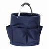 Large Picnic Basket Market Basket Shopping Bag Cosmetic Bag Navy Blue