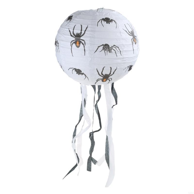 Halloween Decorations 10inch Paper Lanterns Pumpkin, Witch, Skeleton and Bat Designs,Perfect for Home Party Props, X3UC