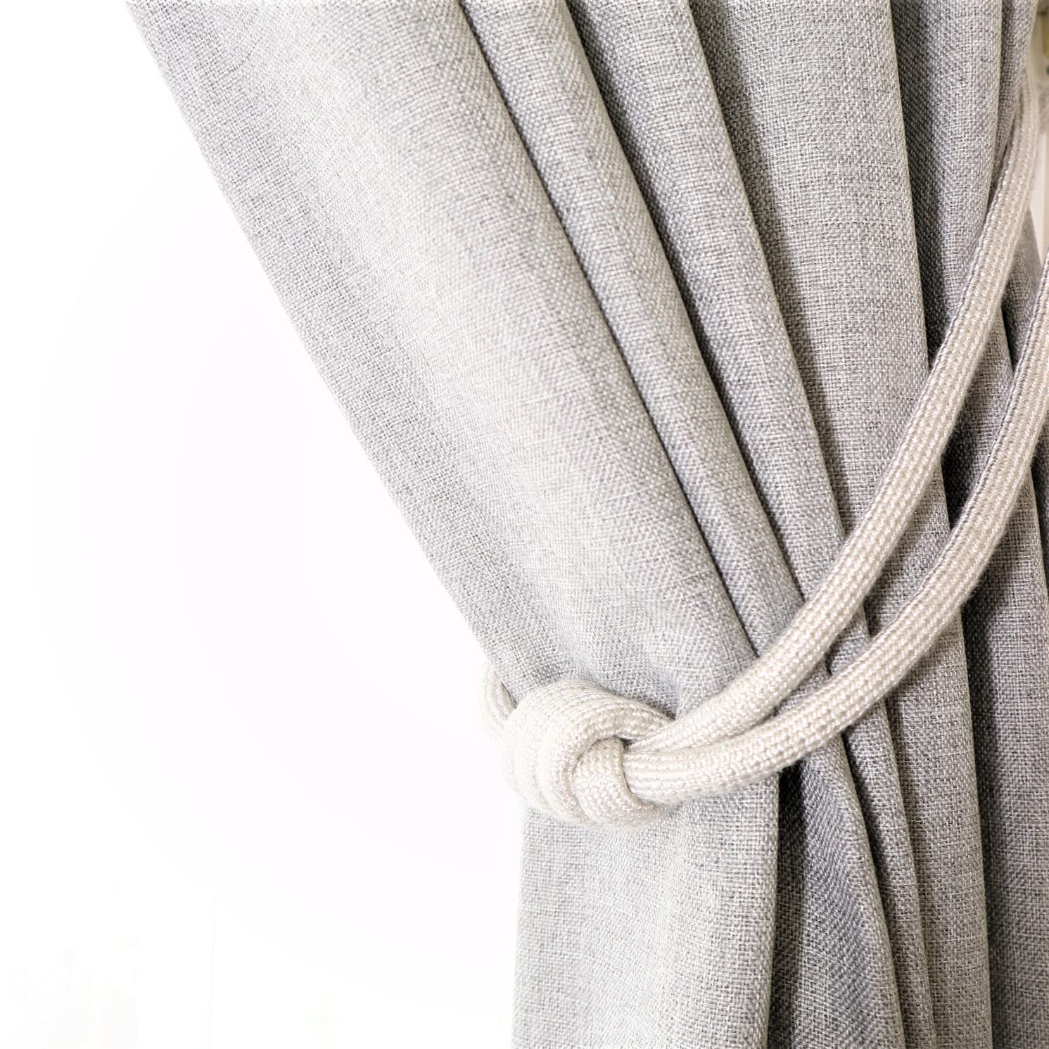 

Intelix Curtain Tassels in Light Gray Jute