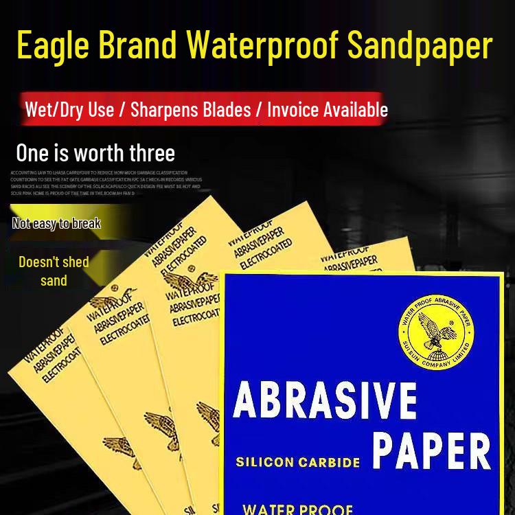 Ultra-Fine Sandpaper Set: 5000 Grit, 114x140mm Sheets with Adhesive Backing, Ideal for Car Polishing.