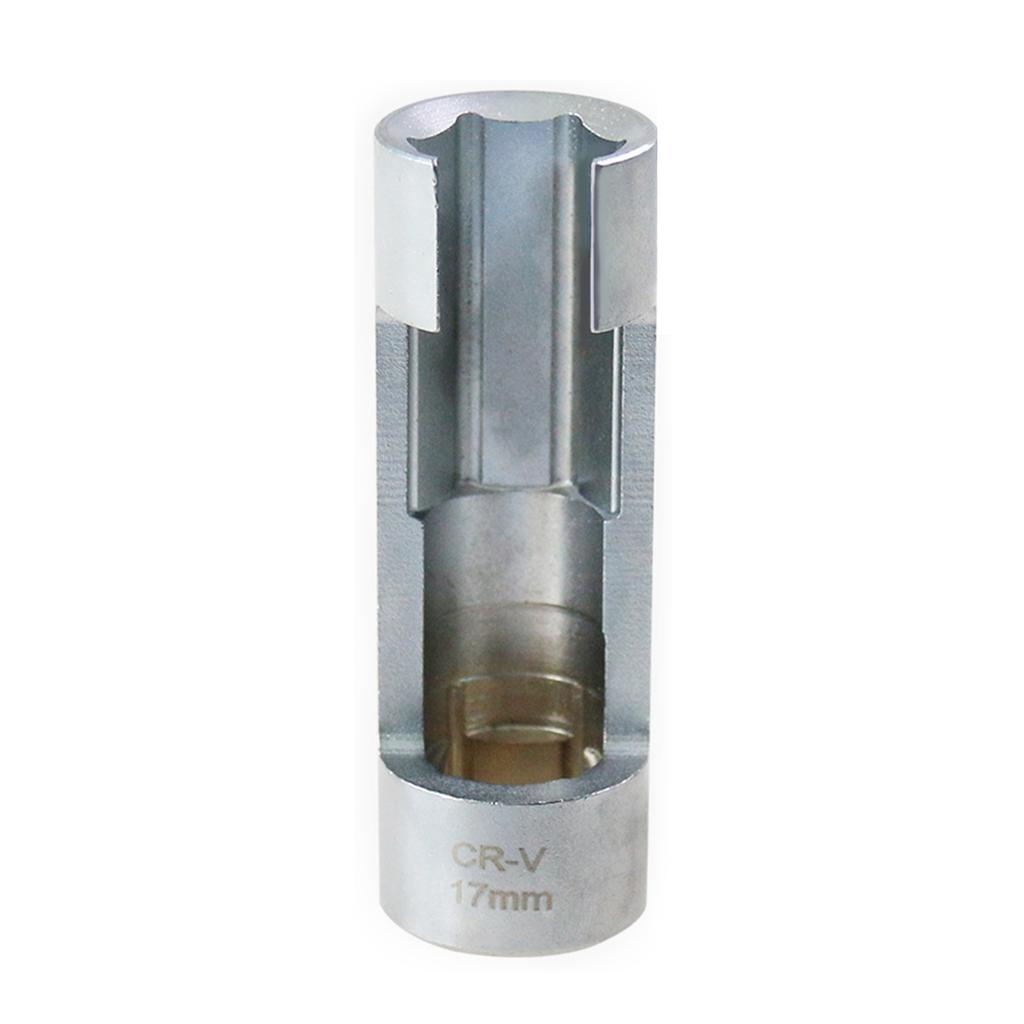 High Efficiency 17mm/19mm Oil Line Removal Tool Steel Diesel Injector Fuels Pipe Socket Sleeve for Comfortable Grip