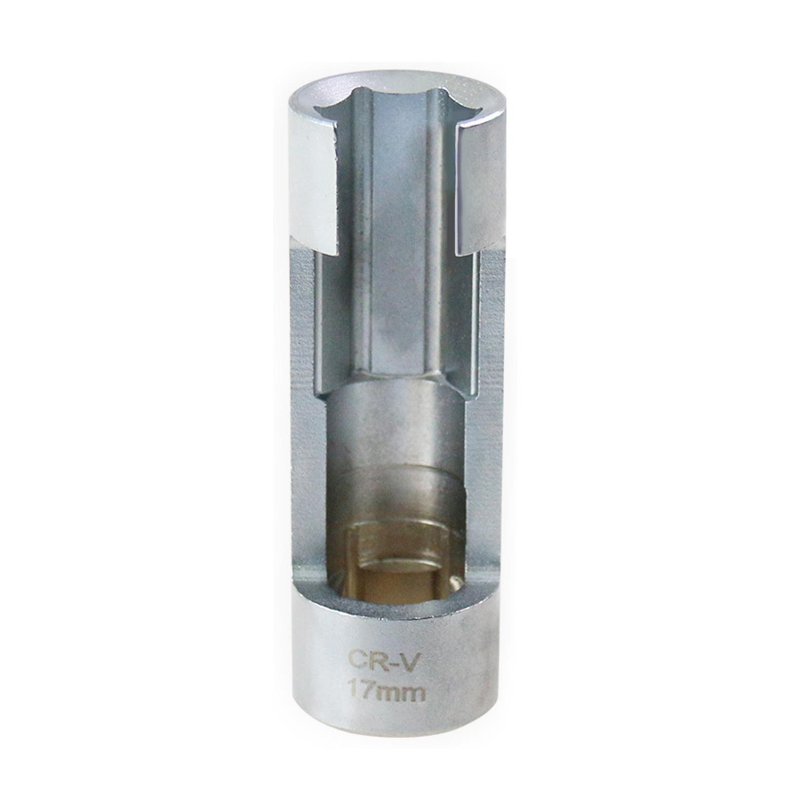 

Высокоэффективный инструмент для снятия масляных трубок 17мм/19мм Стальной дизельный инжектор Топливная трубка Гнездовая головка Гильза для удобного захвата 17