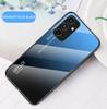 For Samsung Galaxy A25 A 25 5G deksel Gradient Aurora herdet glass myk ramme bakdeksel Telefonveske