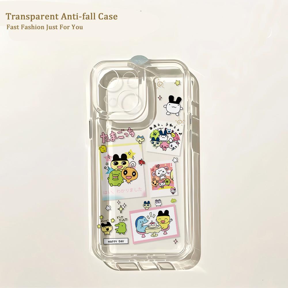 Lovely Tamagotchis Phone Case for IPhone 17 16 16e 15 14 13 12 11 Mini Pro Max X XR XSMax 7 8 Air Plus Transparent Back Cover