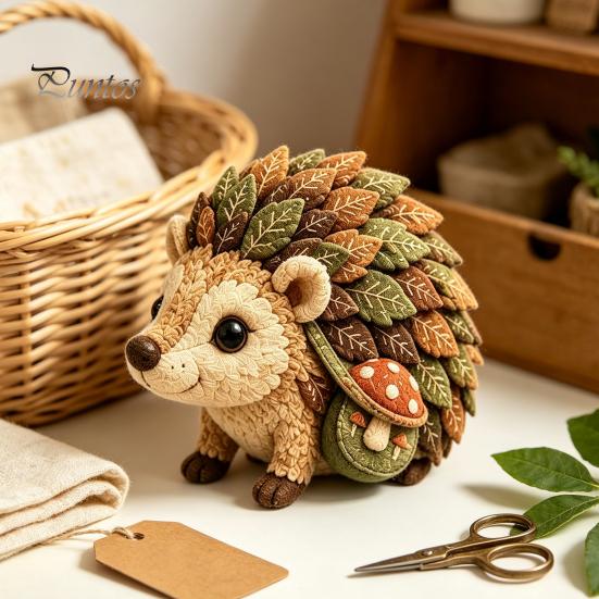 Creative Sewing Gift Woodland Animal Patchwork Kit, Forest DIY Set, Doll Kit Handmade Friends, Beginner-friendly Craft for Adults Teens Project