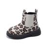 Boys Boots Leopard Prints Classic Little Kids Ankle Boots Side Zipper Fashion Classic Unisex Girls Rubber Boots Breathable Warm