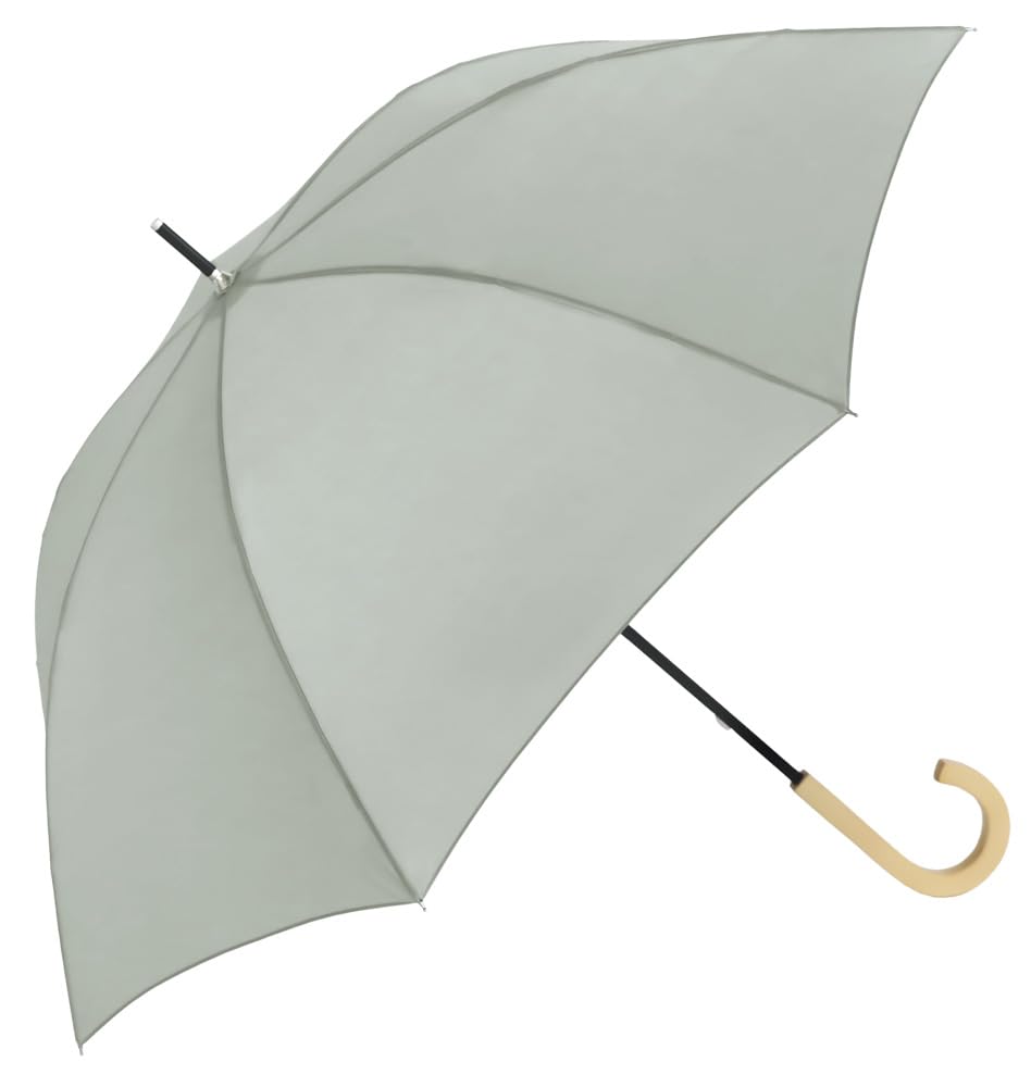 Because Long Umbrella 60cm UV Cut or More Large Recycled Polyester Sun Umbrella Rain or Shine Unisex Stylish Gray Color 98% U-DAY REPET/Nature