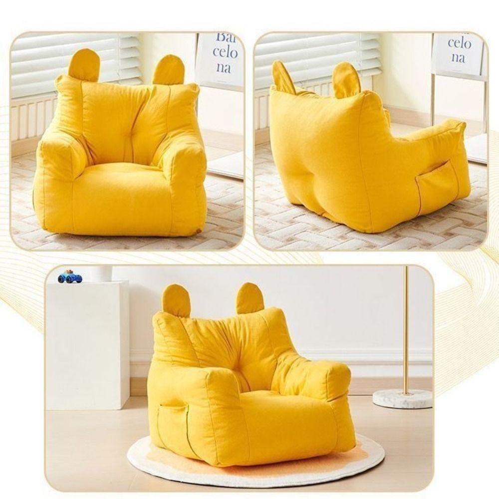 Storage Bag Lazy Sofa Soft Fabric Seating Furniture Bear Shaped Children's Bear Sofa Living Room