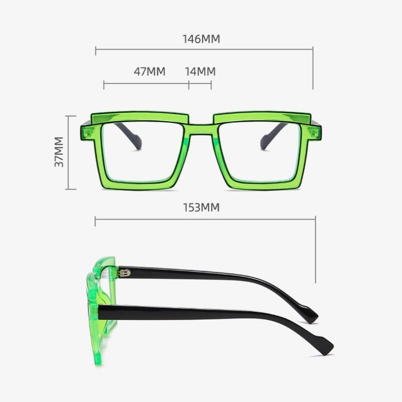 Vintage Luxury Brand Designer Punk Square TR90 Glasses Frame Women for Men Fashion Trendy Myopia Reading Pink Eyeglasses Frames