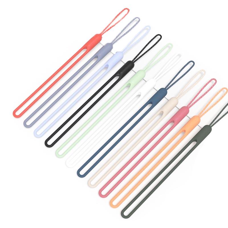 Silicone Wrist Strap Lanyard for Mobile Phones - Anti-lost Silicone Chain Phone Case Attachment.
