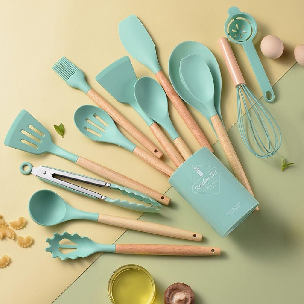 12/14Pcs/Set Multi-functional Silicone Kitchenware Set Baking Shovel  Cuisine Preparation