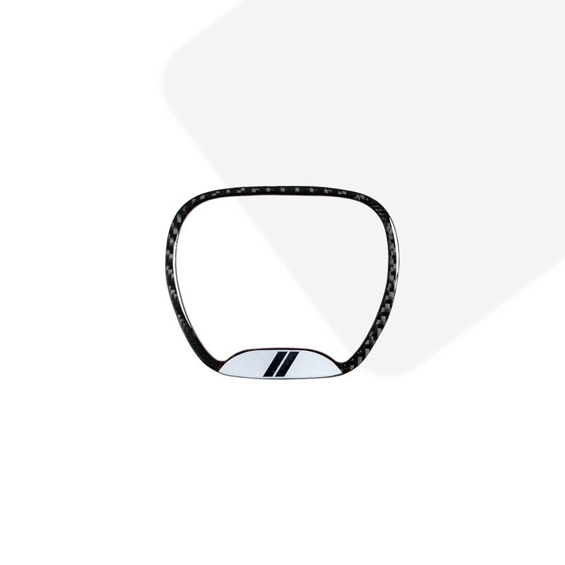 For Dodge Challenger Charger Ram 1500 Decor Carbon Fiber Steering Wheel Center Ring Trim Cover Sticker Interior Accessories U111