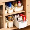 Kitchen Organizer Box Household Large Capacity Multifunctional Cabinet Plastic Storage Box Pulley