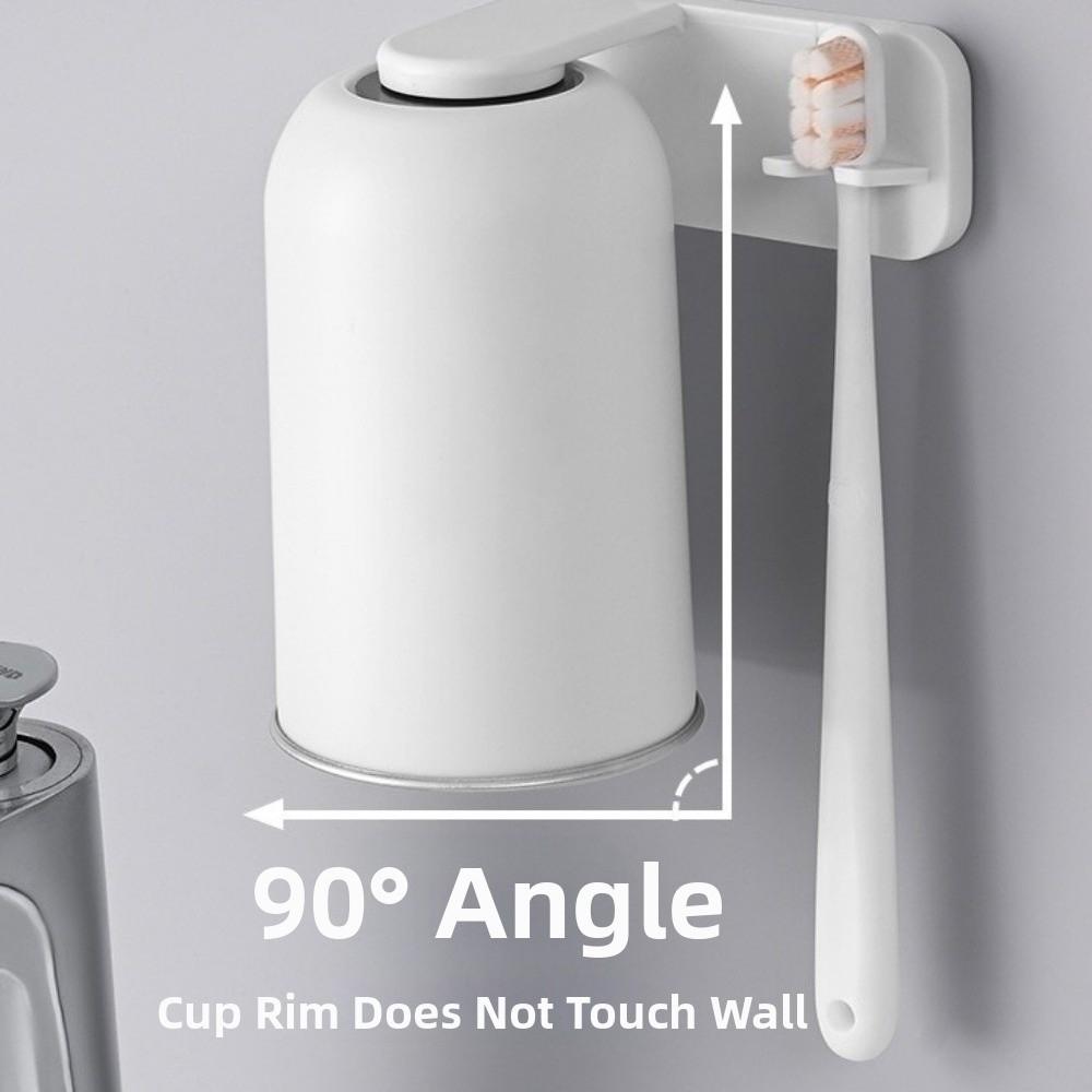 Wall Mounted Magnetic Toothbrush Holder Magnetic Toothbrush Cup Mouthwash Cup Family