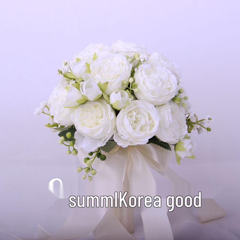 Koreanischer Waldstil Braut-Handstrauß für Hochzeit oder Foto-Requisiten