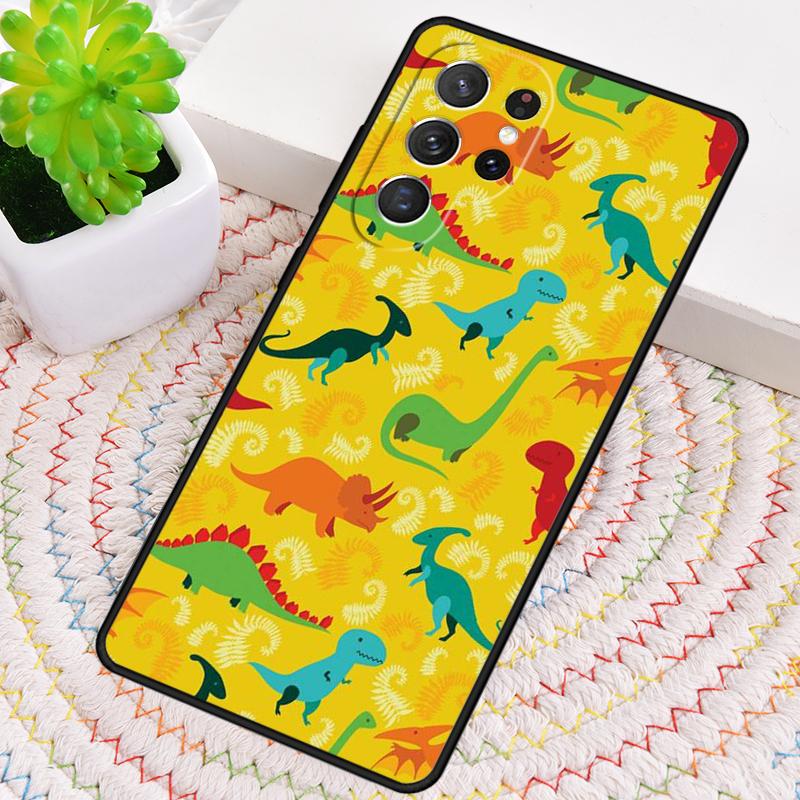 Dinosaur Pattern Phone Case for Samsung Galaxy Note 10 Pro S26 Ultra S23 S24 FE S25 S21 S22 PLUS Shockproof Cove